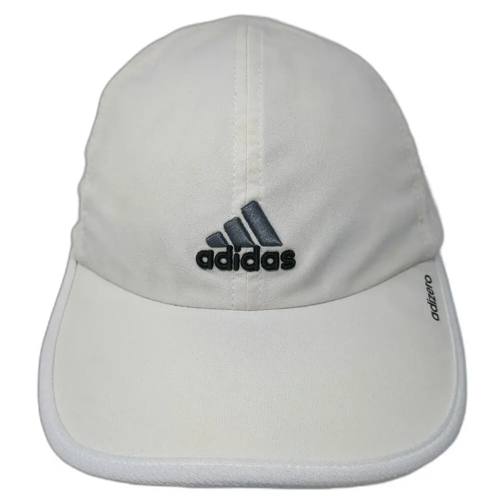 Adidas Baseball Cap White One Size Adizero Mesh Performance Strapback Hat